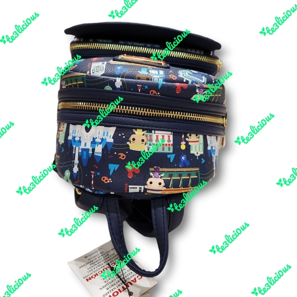 DISNEY PARKS DAPPER DANS LOUNGEFLY BACKPACK - Picture 3 of 8
